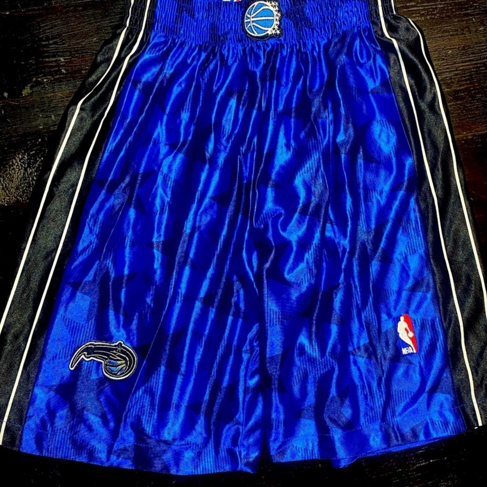 New Orlando Magic Shorts Adidas Throwback Size L Classic Large Game AUTHENTIC